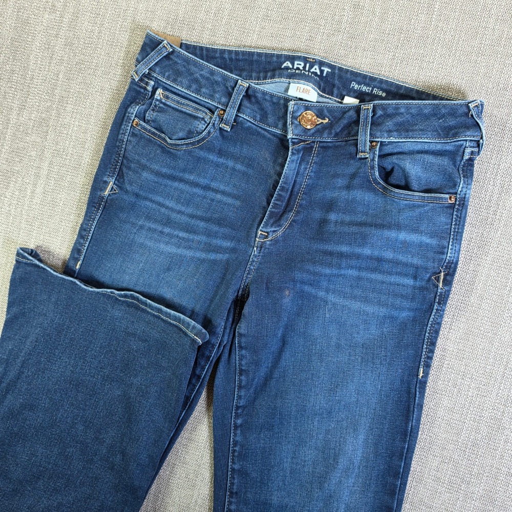 Ariat Flare Jeans Womens 30/33 Blue Perfect‎ Rise Stretch